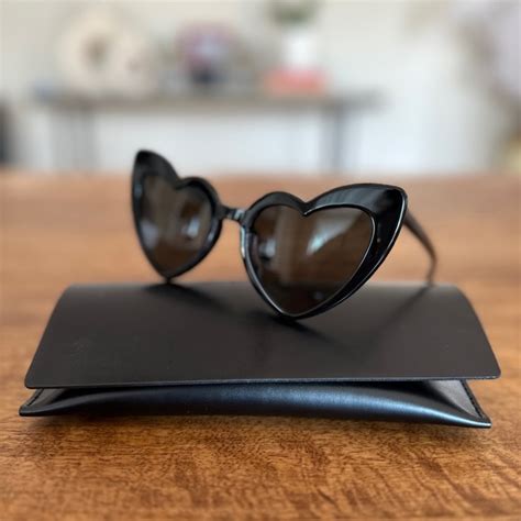 heartshaped sunglassses ysl|saint laurent clear sunglasses.